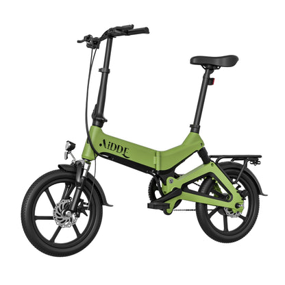 AiDDE A2 250W 16" Foldable Electric Bike City E-Bike