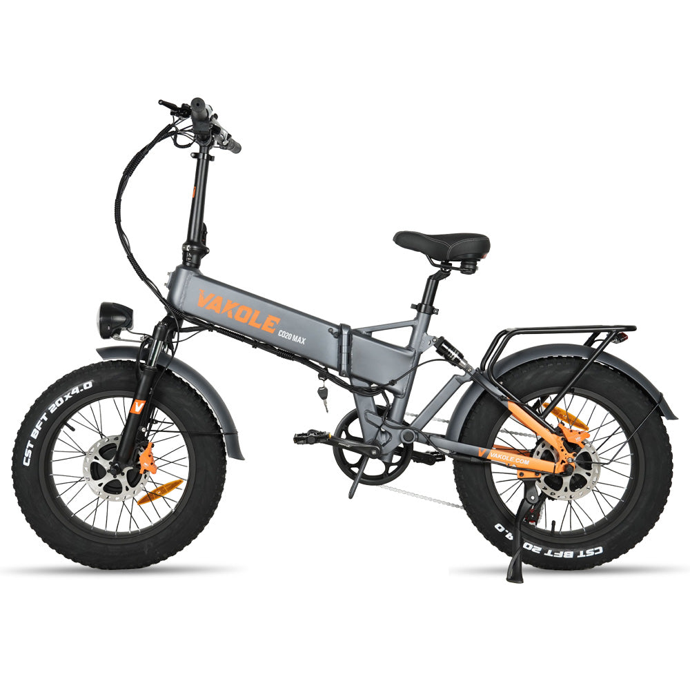 Vakole CO20 MAX 250W*2 デュアルモーター 20 "ファットバイク折りたたみ電動自転車 20Ah サムスンバッテリー