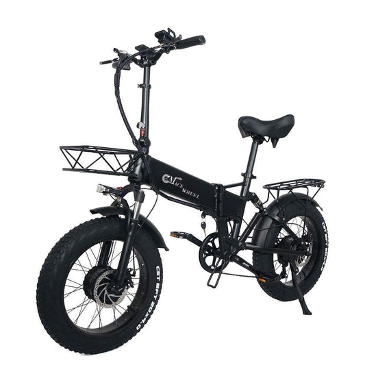 CMACEWHEEL RX20 Max 750W x 2 Dual Motor Folding Fat Tire Electric Bike 15Ah 48V 25km/h 100km - Buybestgear