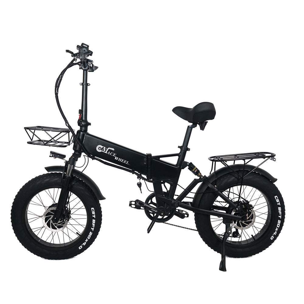 CMACEWHEEL RX20 Max 750W x 2 Dual Motor Folding Fat Tire Electric Bike 15Ah 48V 25km/h 100km - Buybestgear