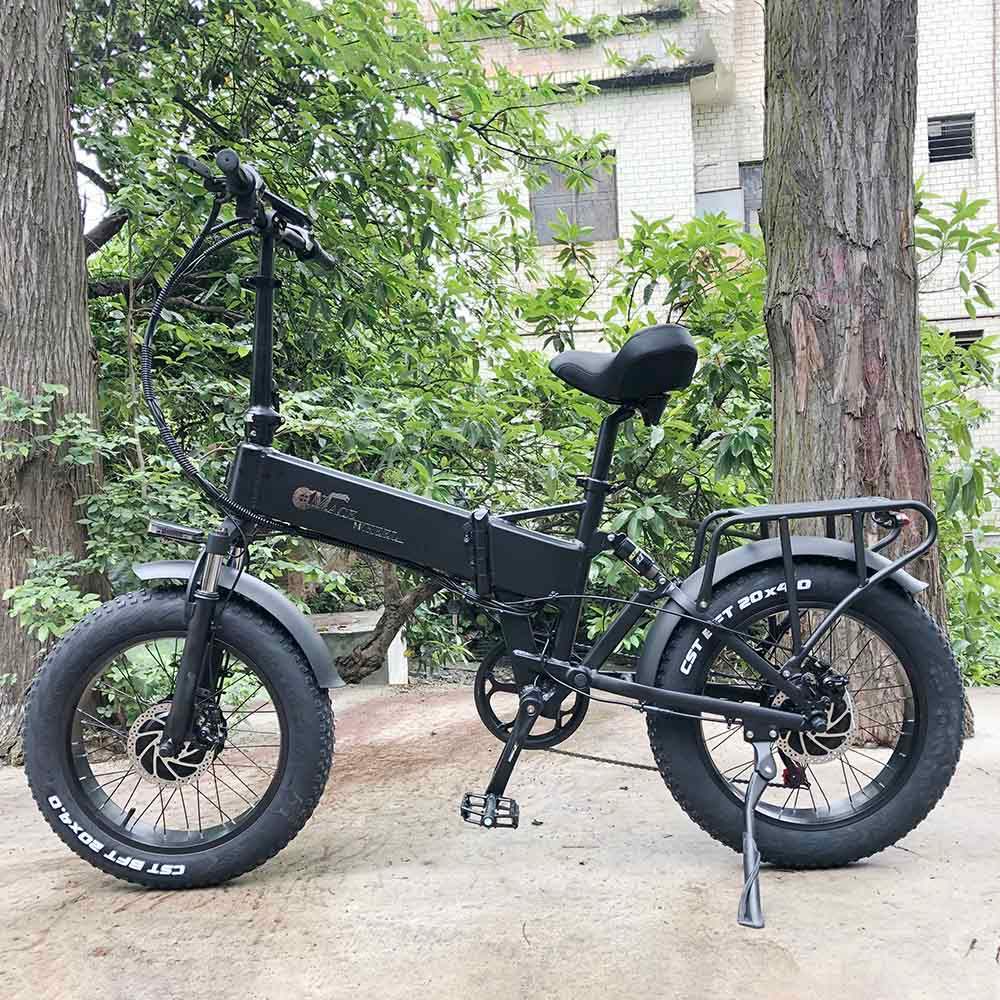 CMACEWHEEL RX20 Max 750W x 2 Dual Motor Folding Fat Tire Electric Bike 15Ah 48V 25km/h 100km - Buybestgear