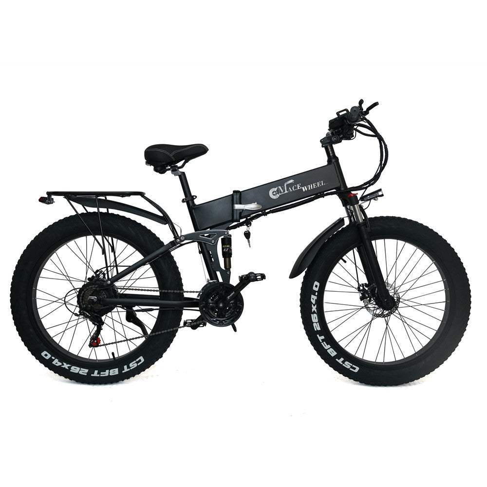 CMACEWHEEL X26 750W 26” Fat Bike Foldable E-Mountain Bike Double 10.8Ah Battery 100km - Buybestgear