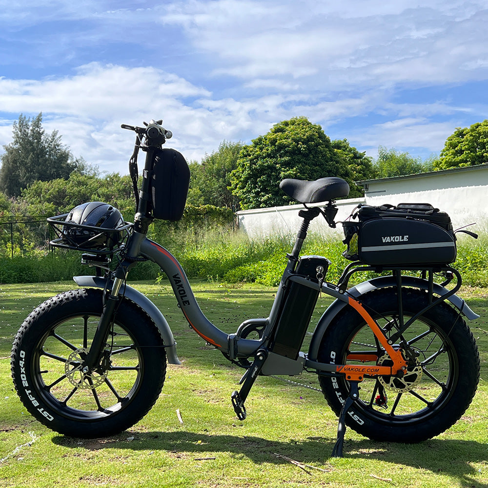 Vakole Y20 Pro 500W 20" Foldable Electric Fat Bike with 20Ah Samsung Battery Support APP